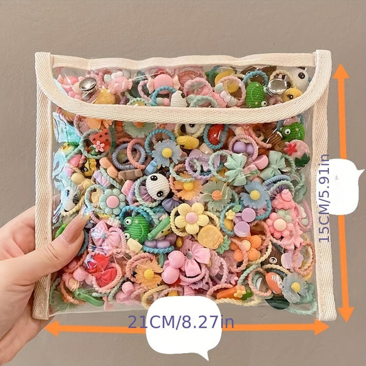 Kids Small Rubber Hair Bands for Summer, 50pcs/100pcs