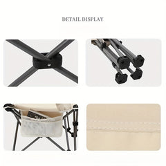 Portable Camping Chair Oxford Cloth Material Lounge Chair