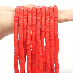 350pcs 6mm Flat Round Polymer Clay Beads for DIY Jewelry Making