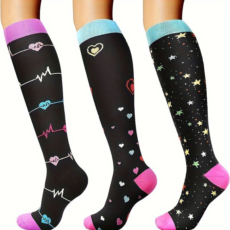 Compression Socks For Men And Women - Knee High Stocking For Sports