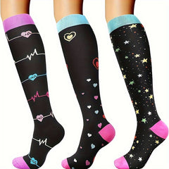 Compression Socks For Men And Women - Knee High Stocking For Sports