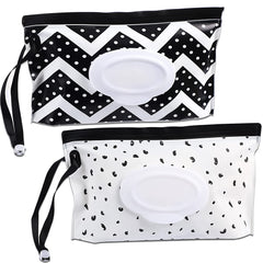 2pcs Baby Wipes Container Reusable Portable Wet Wipe Pouch Dispenser Baby Travel