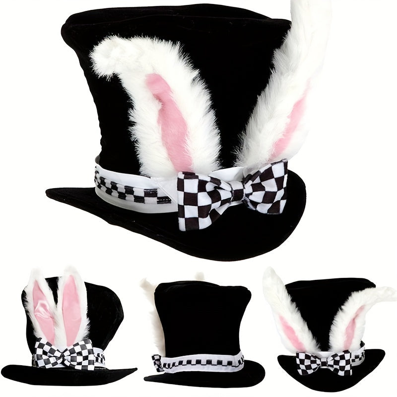 Easter Rabbit Funny Party Hat Velvet Costume Cosplay Plush Topper