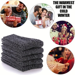 5 Pairs Soft Thickened Mid-calf Winter Socks