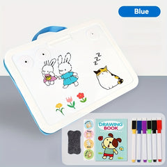 Magnetic Drawing Board with Storage - Reusable Art Pad & Coloring Book