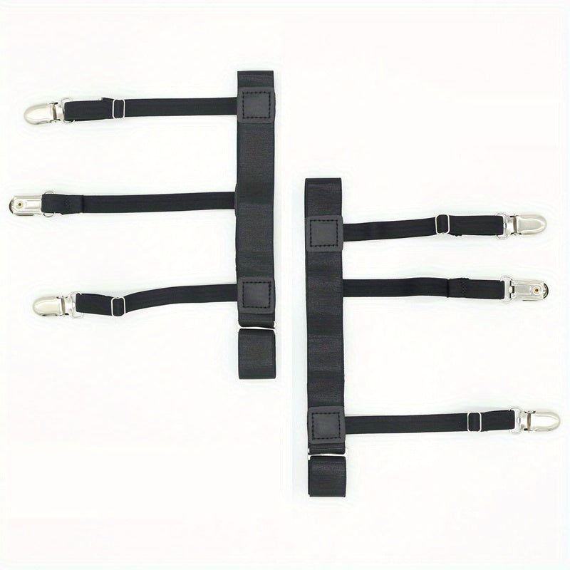 Men Shirt Stays Belt, Non-slip Clips, Keep Shirt Tucked