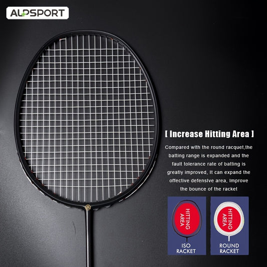 2pcs Alp XHP 100 Carbon Fiber Badminton Racket 6U 72g 30lbs Tension