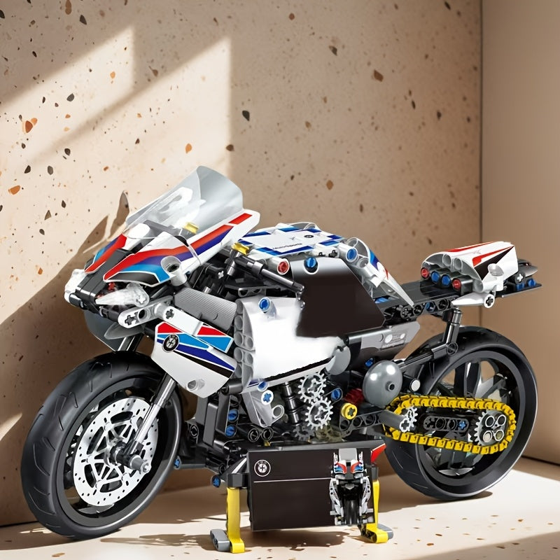 Creative Motorcycle Building Blocks Toy Construction Puzzle ABS Material