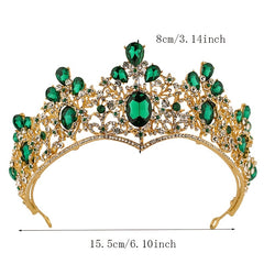 Princess Tiara Crown Rhinestone Headband for Wedding Prom Party