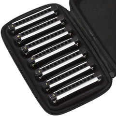 JDR Harmonica Set Key C D E F G A Bb 10 Holes 20 Tones Diatonic Mouth Organ