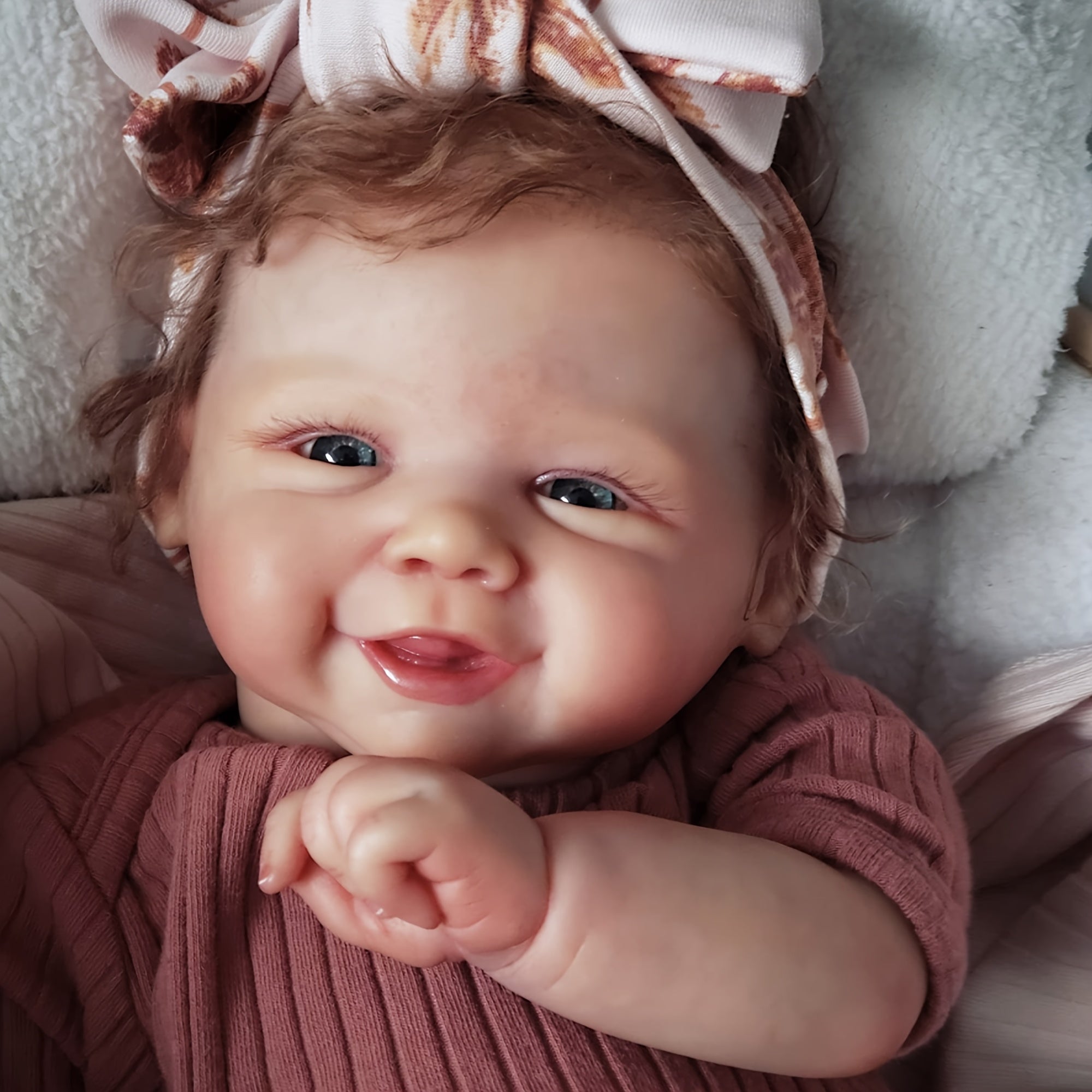 18 Inch Reborn Child Doll with 3D Painted Features & Soft Vinyl Body