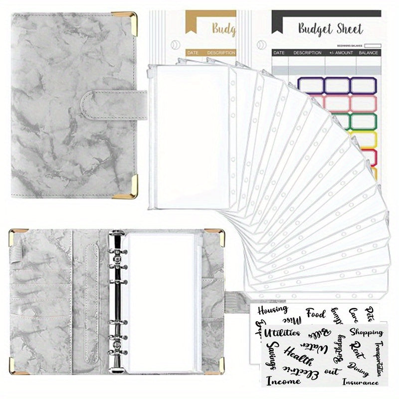 Marble Loose leaf Notepad Business Office Supplies