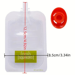 Household Kitchen Dispenser for Fruit Purees with Food Preservation Bags