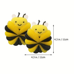 Bee Loofah Sponge Cartoon Bee Bath Sponge Shower Sponge