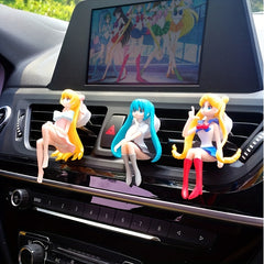 Girl Car Perfume Aromatherapy Ornament Light Fragrance Car Air Outlet