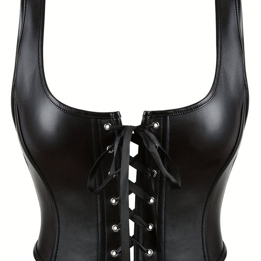 Lace Up Shaping Tank Tops Waist Trainer Tummy Control Slimmer Top