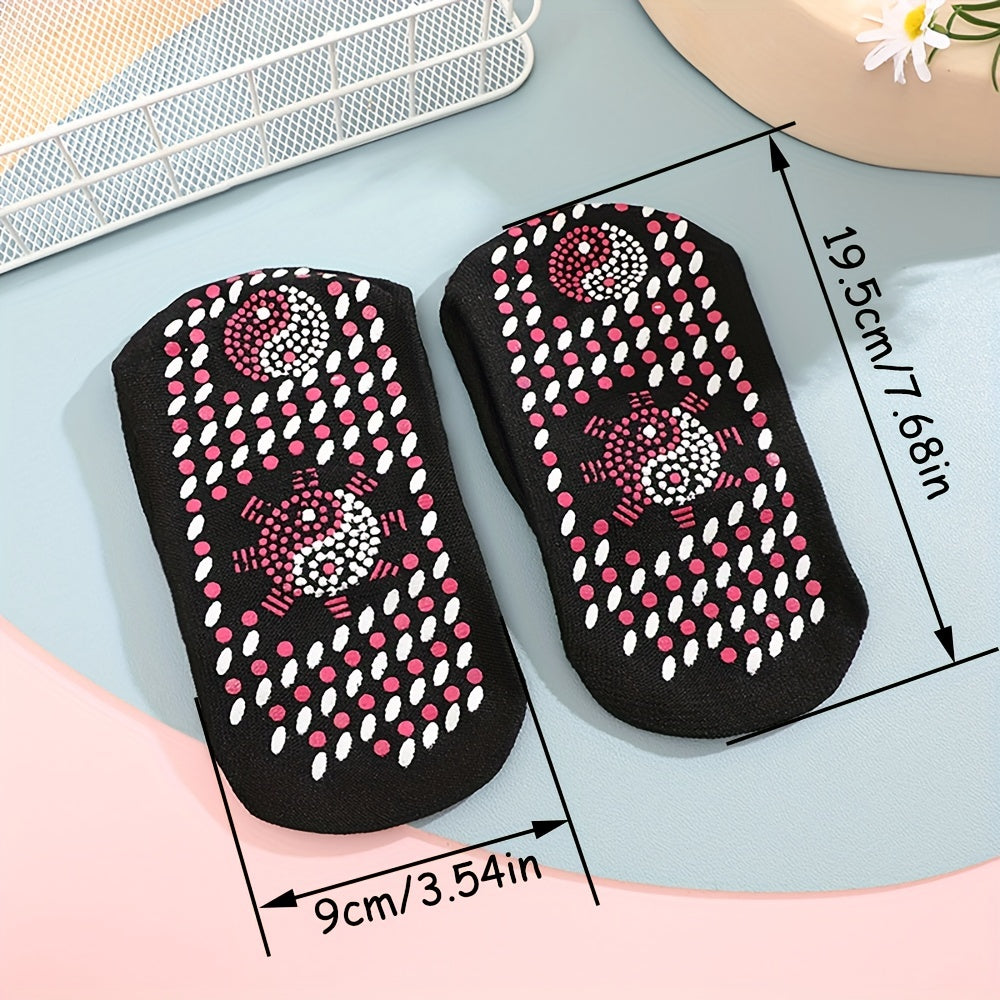 3 Pairs Self-heating Socks Magnetic Therapy Health Heated Socks