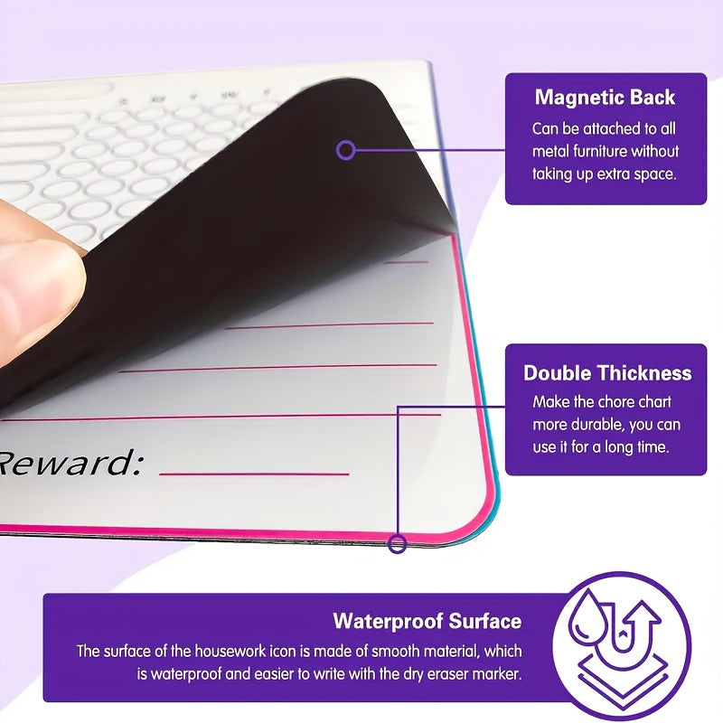Magnetic Chore Chart for Students - Dry Erase Behavior & Reward Chart