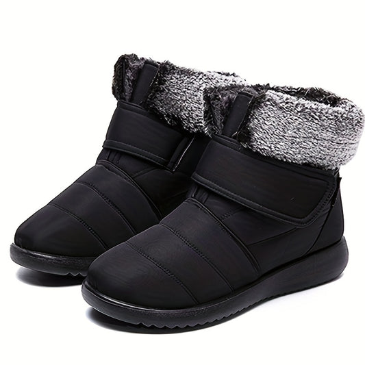 Women's Snow Boots Faux Fur Lining Thermal Waterproof Ankle Boots