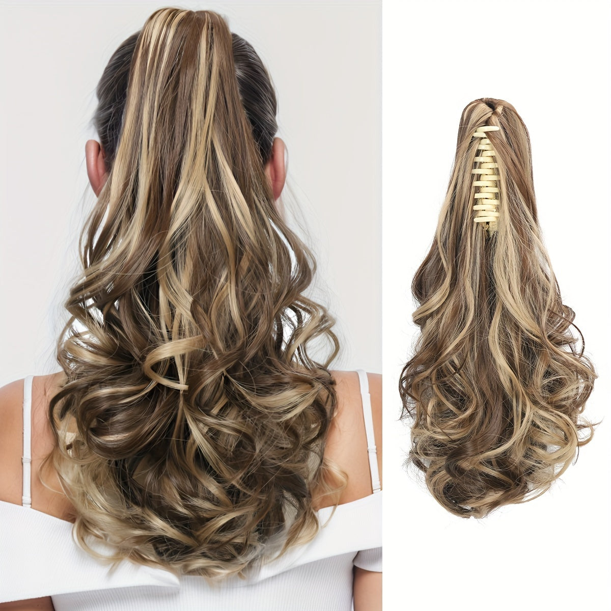 Curly Wavy Ponytail Extensions Clip In Hair