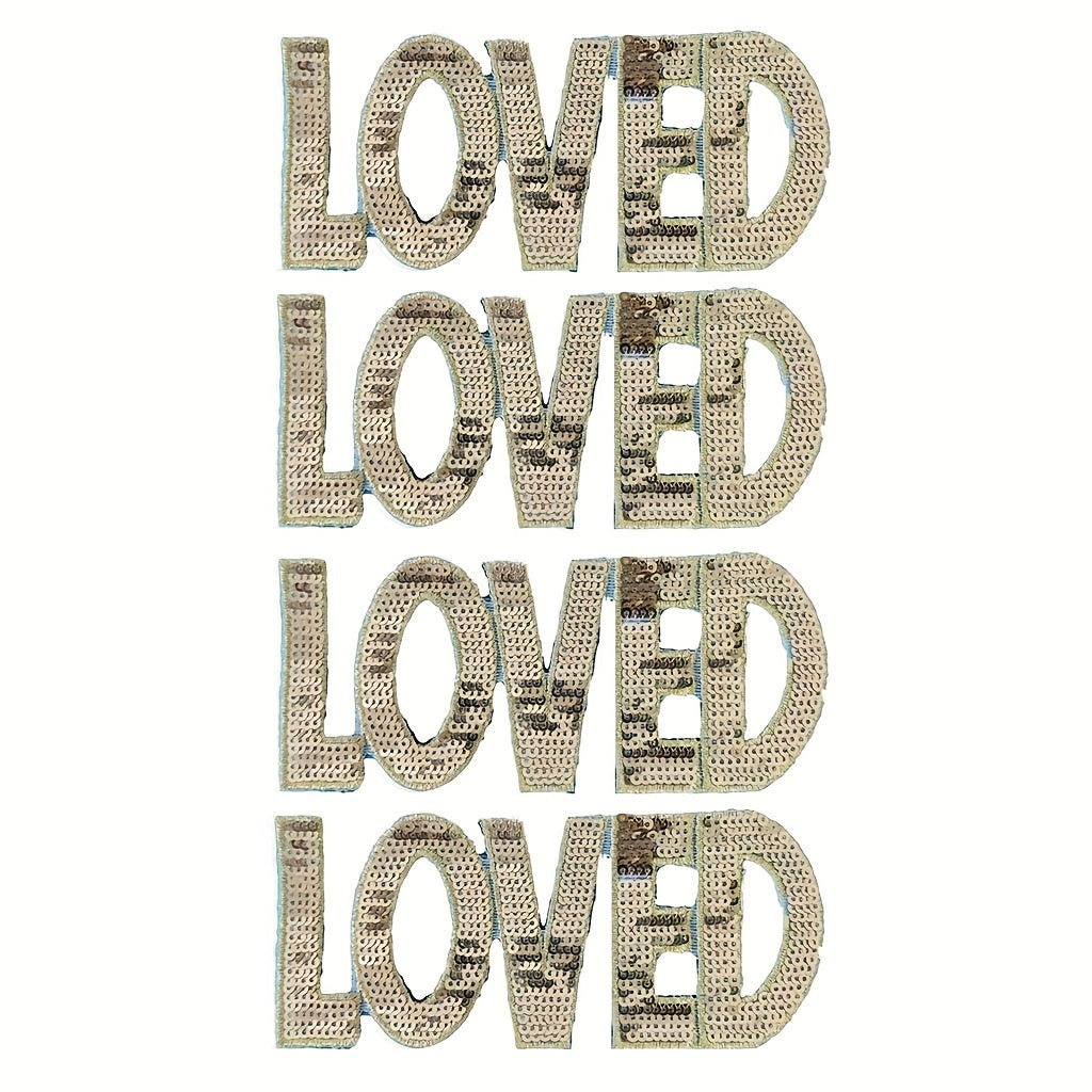 Sequin Patches Iron On Stickers DIY Decoration For T-shirt