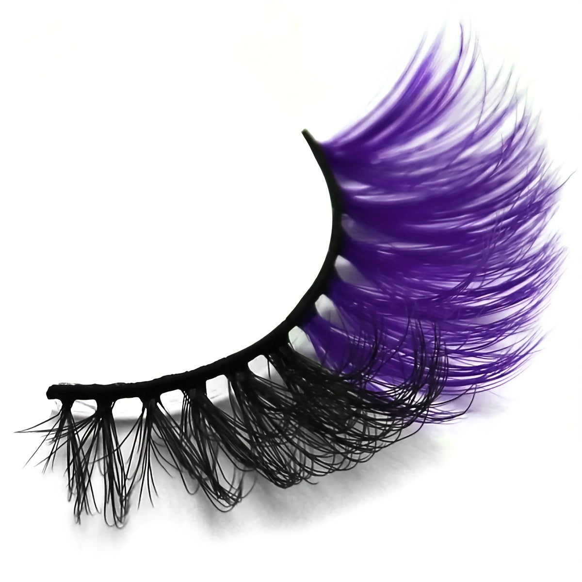 Colorful False Eyelashes Thick Curling 16mm Fluffy Wispy False Eyelashes
