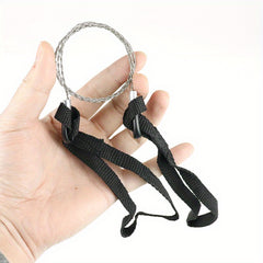 2pcs Portable Wire Saw Stainless Steel Pocket Saw for Outdoor Survival