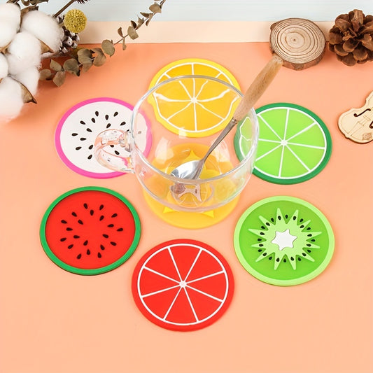 Fruit Shape Silicone Cup Coaster Insulation Pad