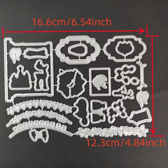 1pc Christmas Metal Cutting Dies And Silicone Stamps For DIY Scrapbook
