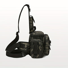 Fishing Backpack Tackle Sling Bag with Rod Holder