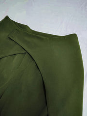  Layered Warp High Rise Straight Leg Trousers
