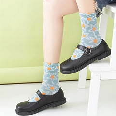 5 Pairs Star Print Socks Women's Stockings