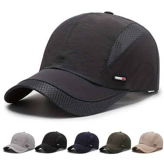 Men's Breathable Mesh Baseball Cap Snapback Sport Dad Fishing Hat