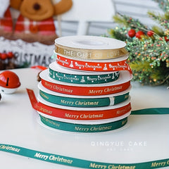 1pc 46m Christmas Ribbon Red Green Satin Ribbon For Crafts Gift Wrapping