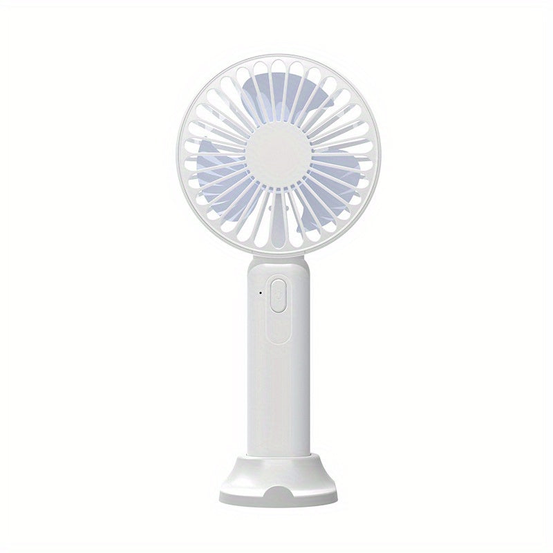 Handheld Small Fan Silent Desktop With Mobile Phone Holder Fan
