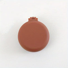 Mini Compact Hair Brush & Mirror for Purse Pocket - Round Folding Comb