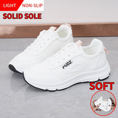 Women's Lace-up Running Shoes Stylish Sneakers Breathable Soft Mesh Sole