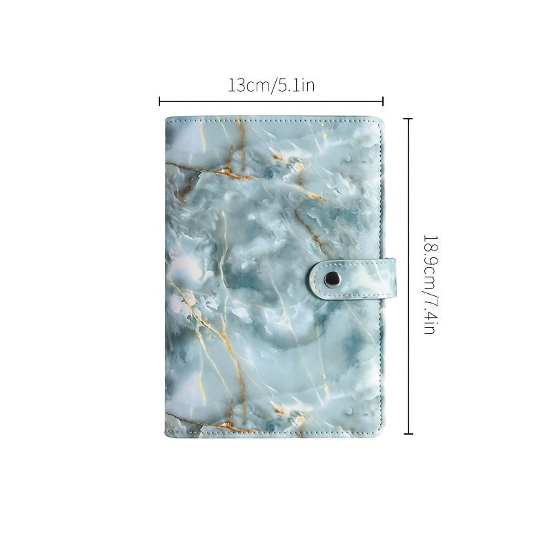 Marble Pattern Notebook Set with Budget Sheets and Stickers