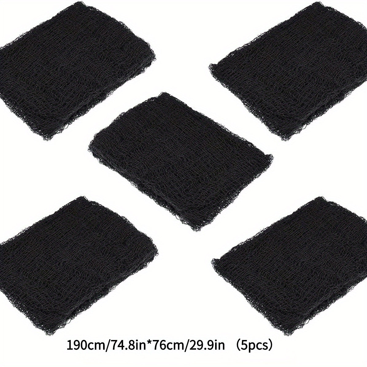 5pcs Halloween Scary Cloth Decor Gauze 190 X 76 Home Wall Decor