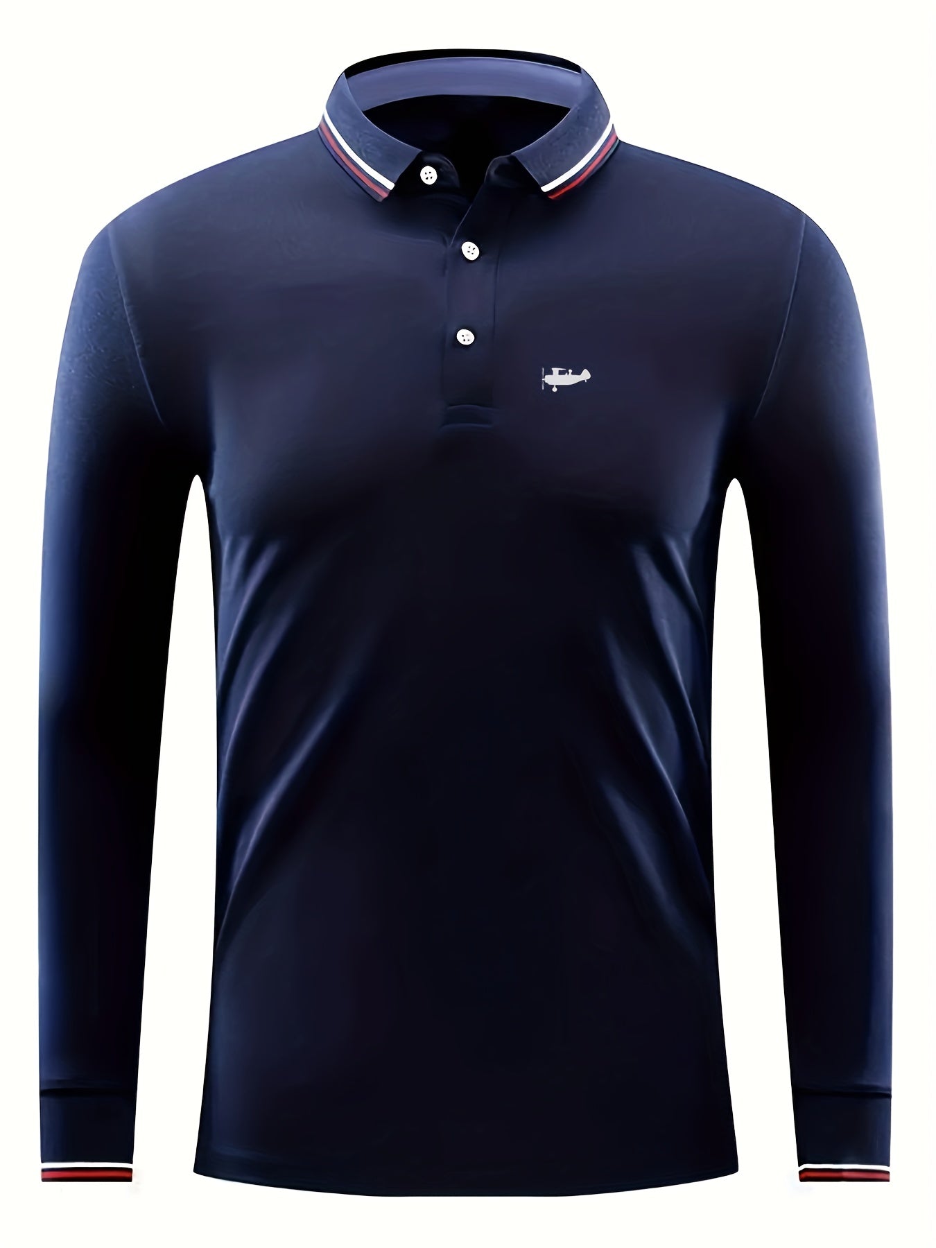 Men's Long Sleeve Fighter Pattern Lapel Sports Shirt