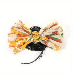 Boo Print Bowknot Sash Belt Lace Up Wax Rope Waist Belt