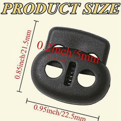 Plastic Cord Locks DIY Spring Stop Fastener Lanyard Cord Clips Buttons