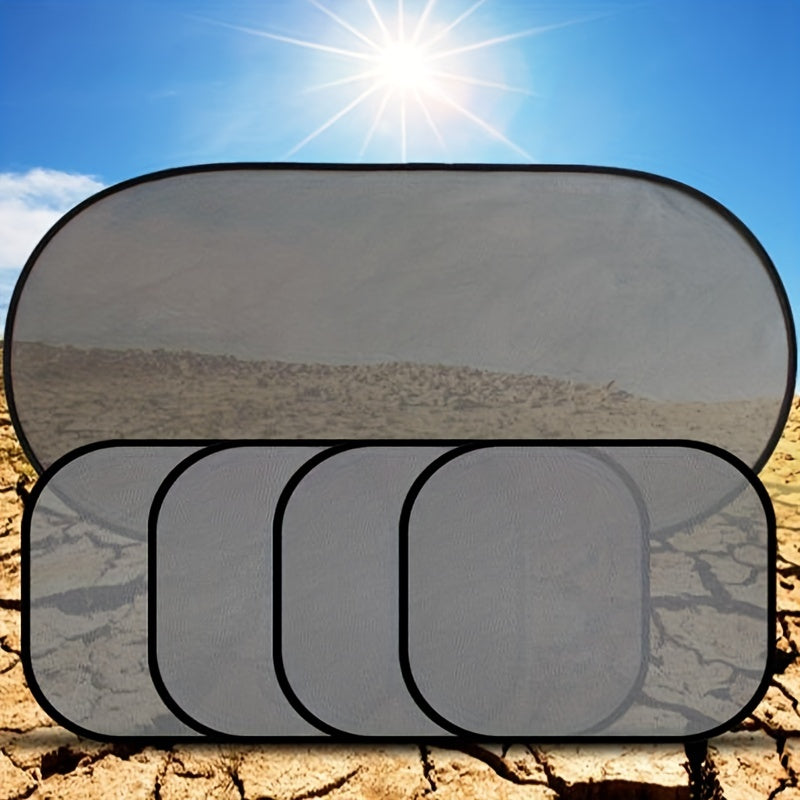 Car Sun Shade Universal Mesh Rear Window Visor Magnet Adsorption Kids