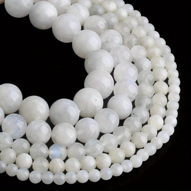 15in Moonstone Beads 6 8 10mm Round Loose Spacer Beads DIY Jewelry Making