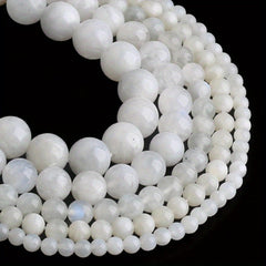 15in Moonstone Beads 6 8 10mm Round Loose Spacer Beads DIY Jewelry Making
