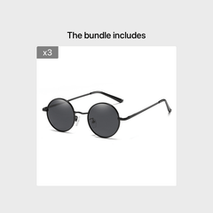 Polarized Round Sunglasses Vintage Circle Hippie Sun Glasses