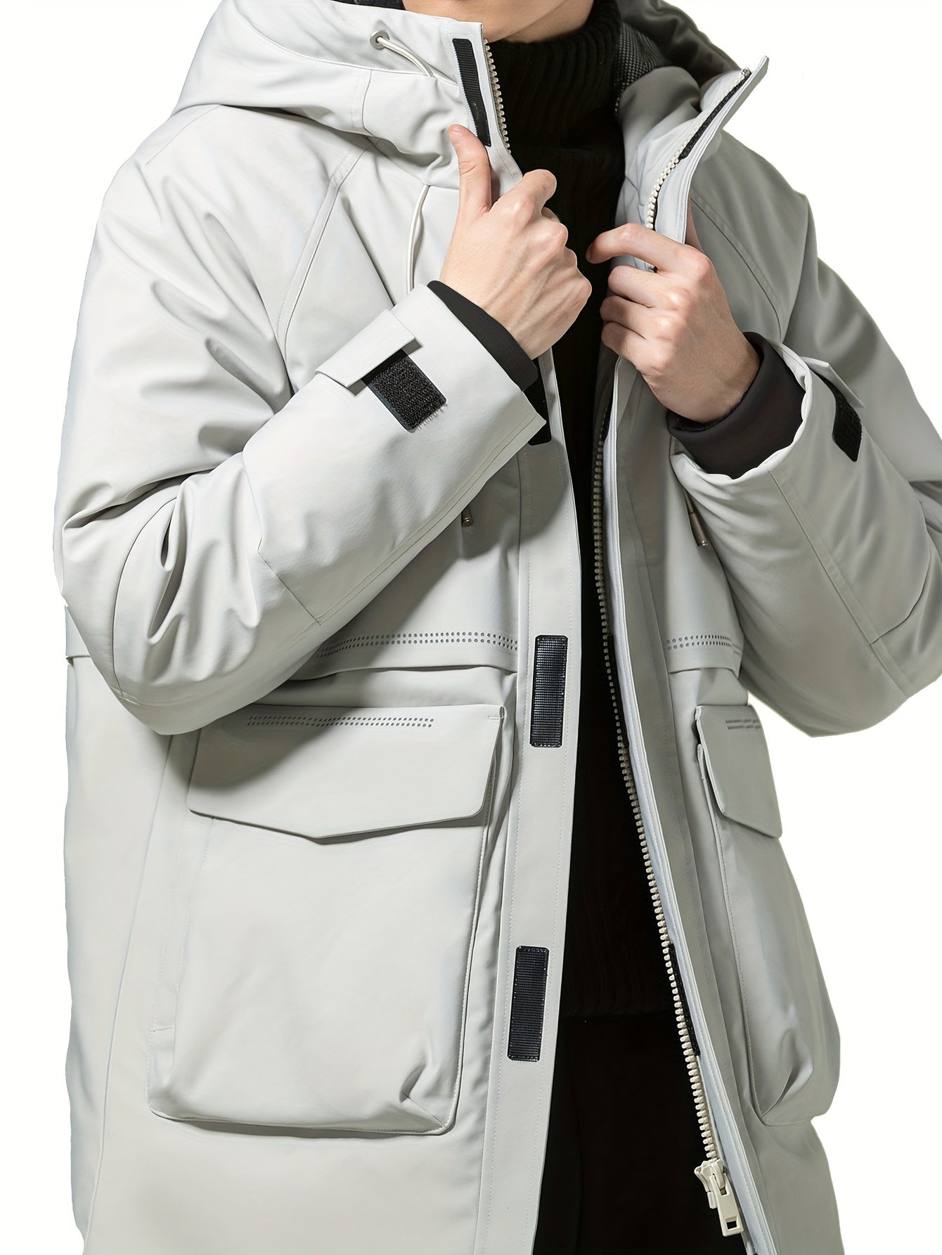 Men's Outdoor Warm Thermal Hooded Jacket for Autumn & Winter