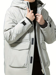 Men's Outdoor Warm Thermal Hooded Jacket for Autumn & Winter