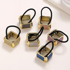 Glitter Ponytail Hair Tie Buckle Rubber Band Headwear