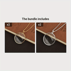 Portable Necklace Magnifying Glass for Reading Crafting Jewelry Making